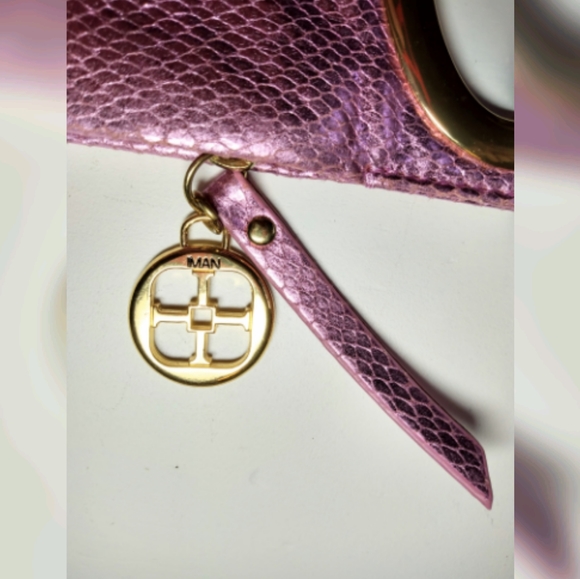 Minimal Statement Wristlet with Metal Handle - Picture 7 of 16